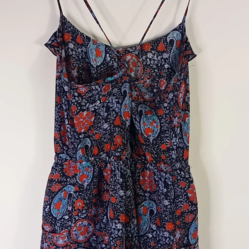 American Eagle Outfitters Navy/ Paisley Print Sleeveless Sheer Dress Size S/P - Picture 11 of 16